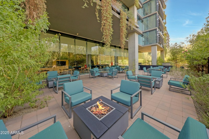 Community seating and BBQ