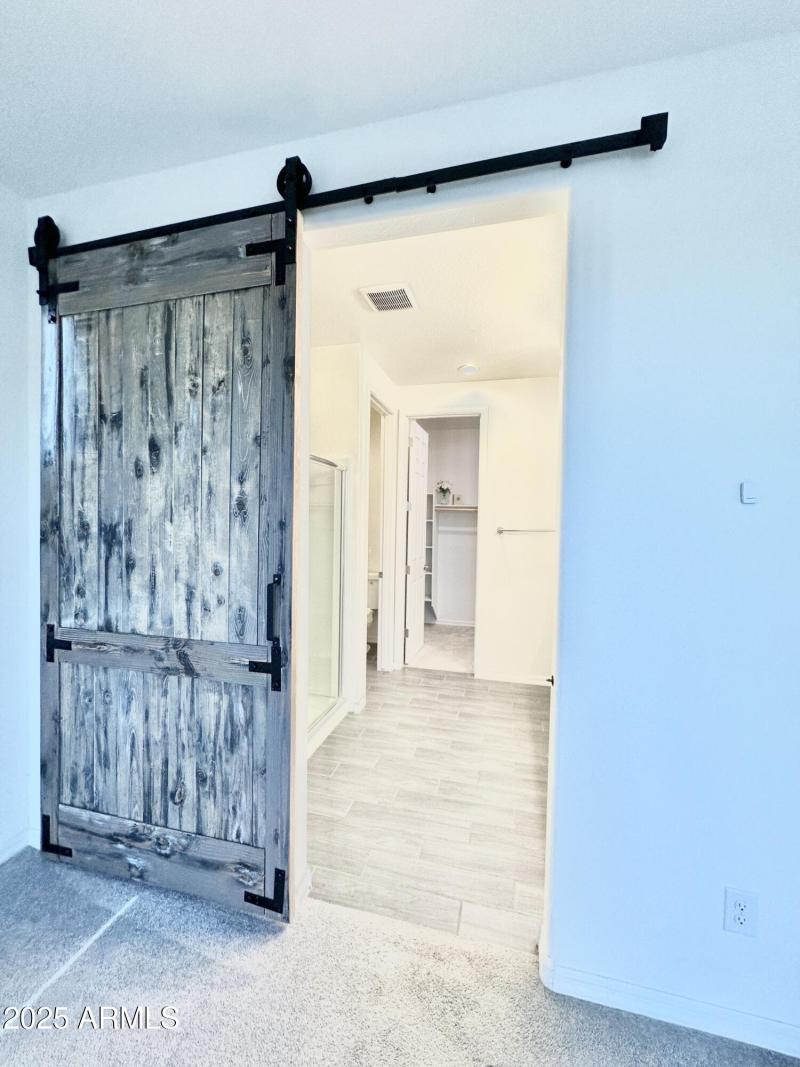 Primary Bath with Barn Doors