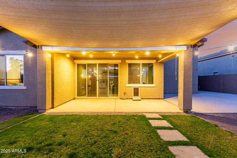 Lit Covered Patio/Sun Shade