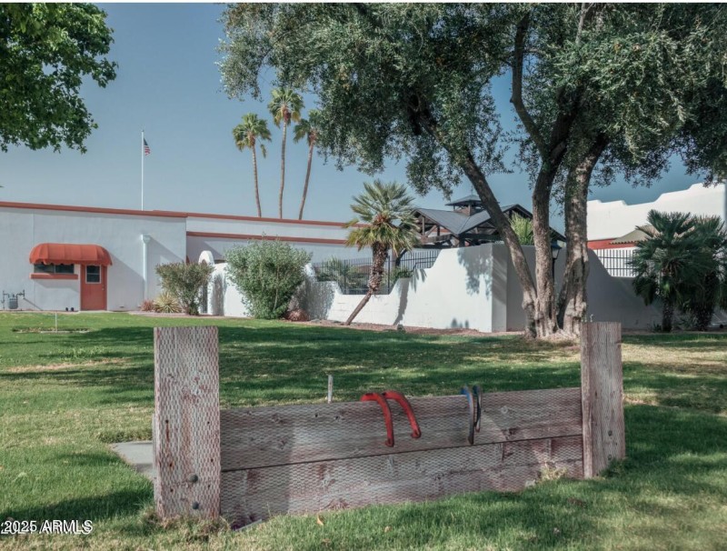 Grassy community area