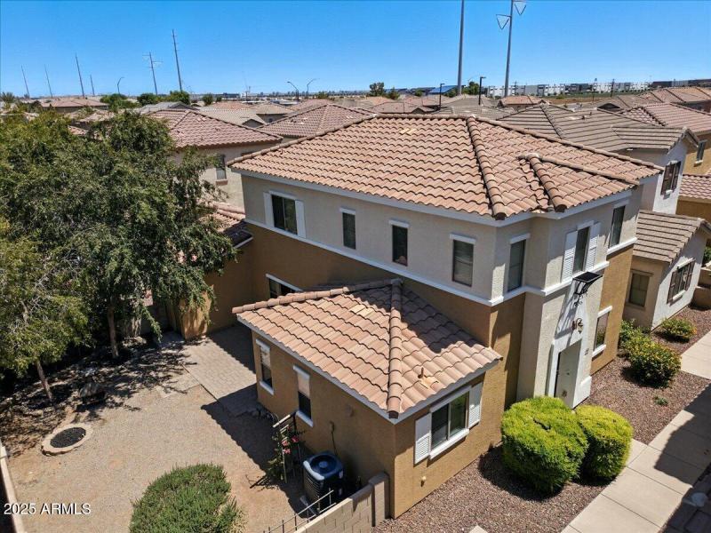 Aerial front of home