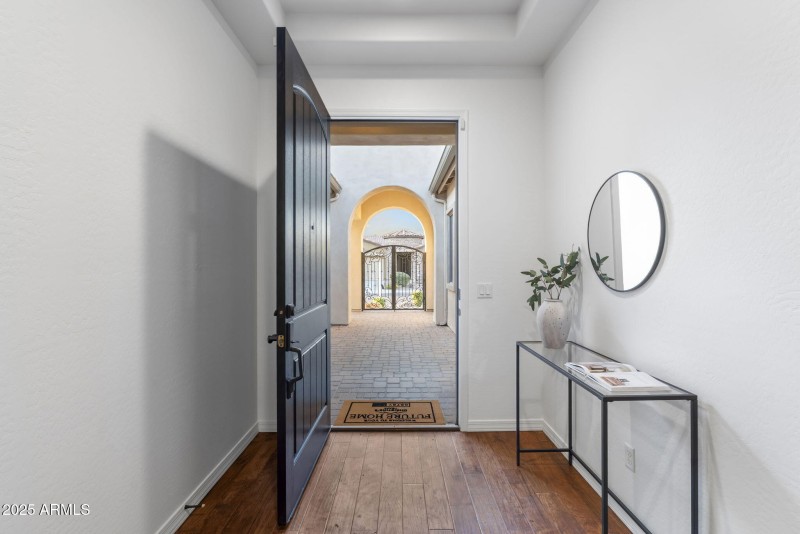 Looking OUt the Front Door