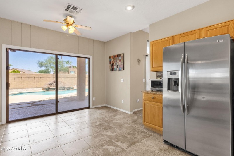 Two sets of sliding doors