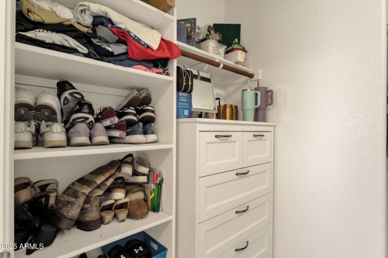 Primary walk in closet