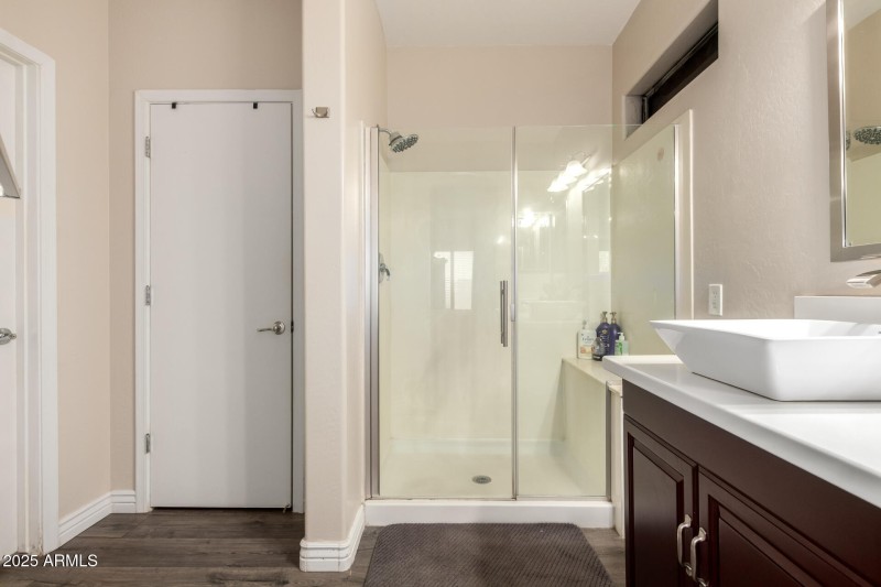 Glass-Enclosed Shower