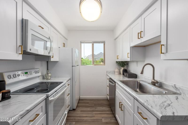 efficient galley kitchen