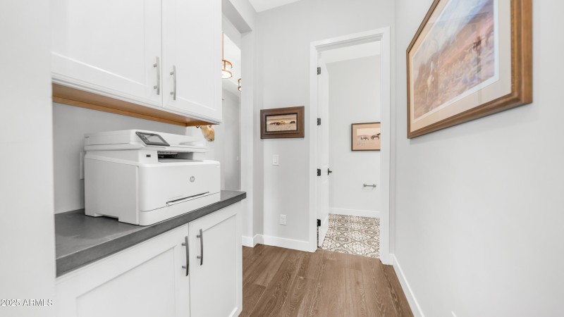 Extra cabinets and counter space