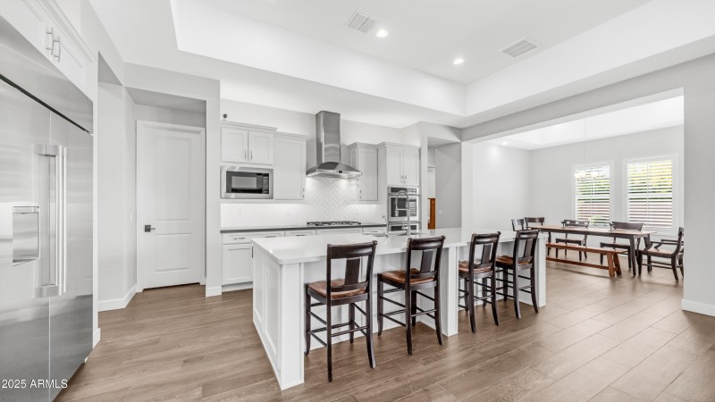 Kitchen and dining room