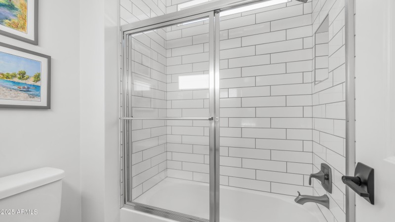 Oversized walk-in shower