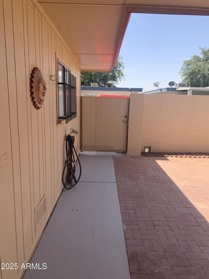 Patio Entry from Rear of Home