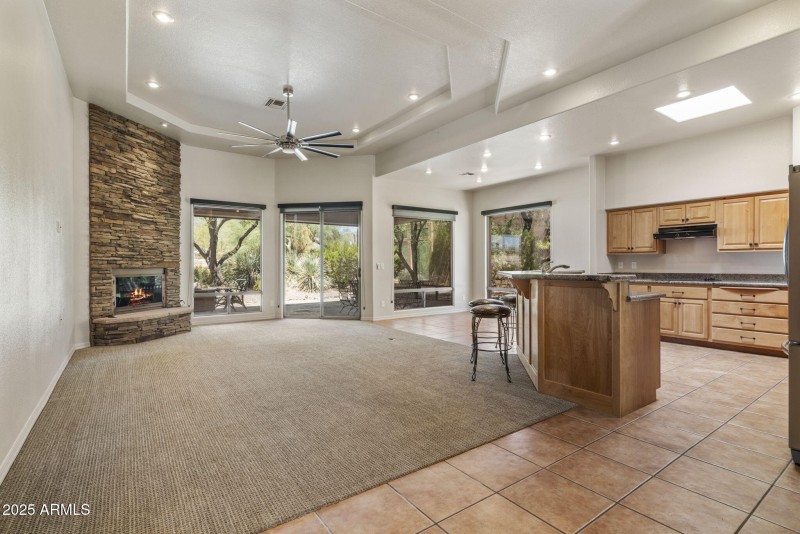 Kitchen and Living Room