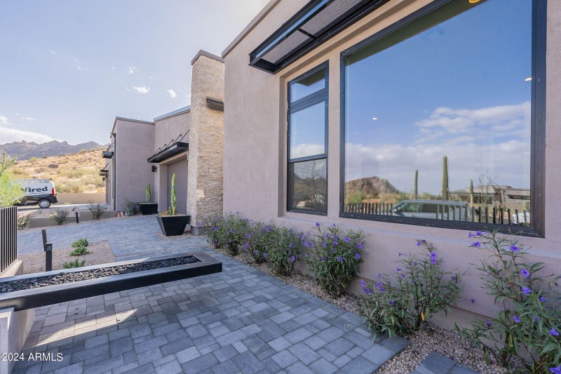 Front Courtyard with Fire Feature