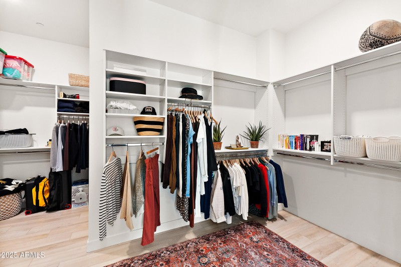 Walk-in closet w/ built-in storage