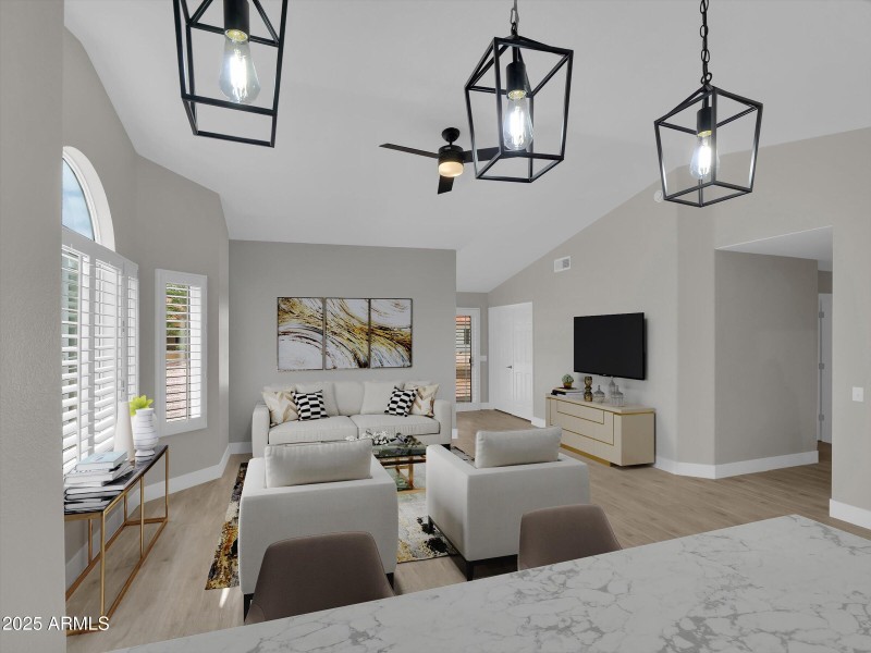 Great Room from Kitchen Arrangement 2