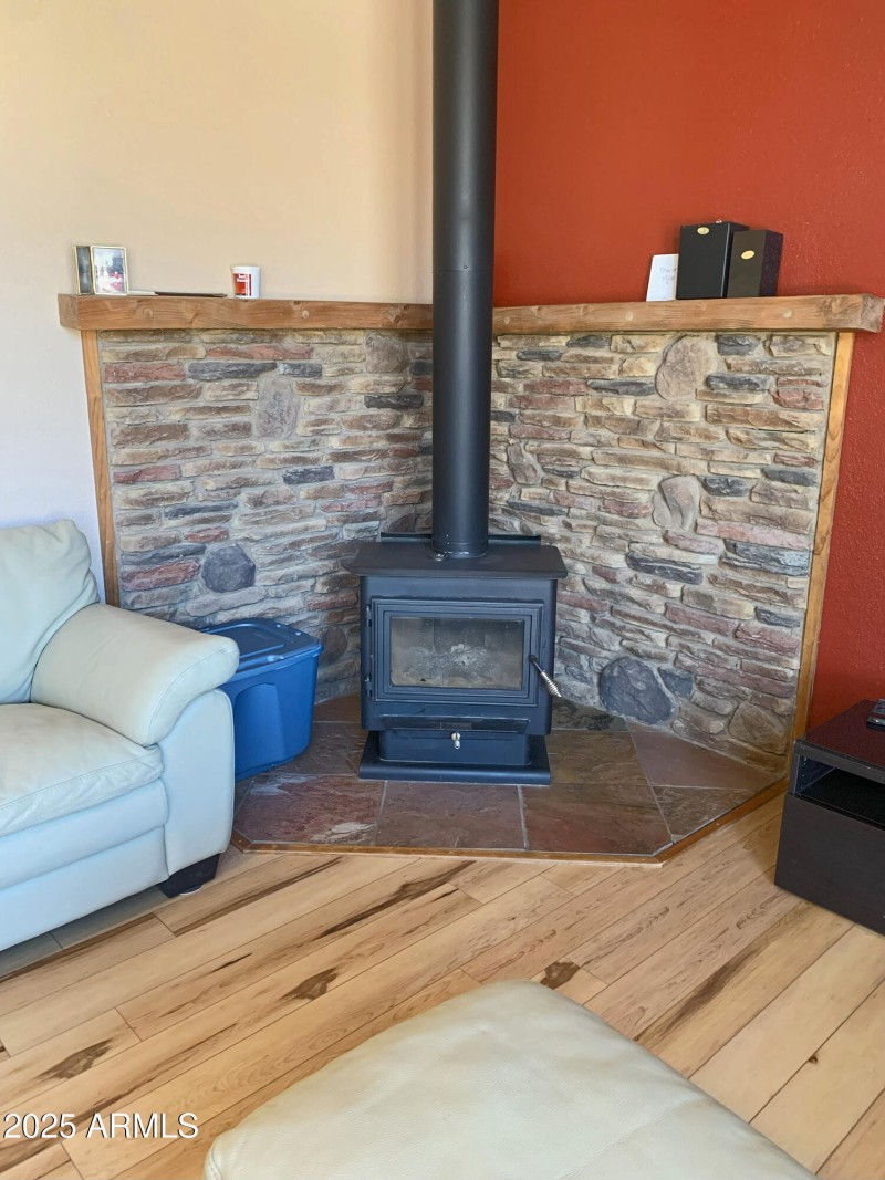 Wood Burning Fireplace!