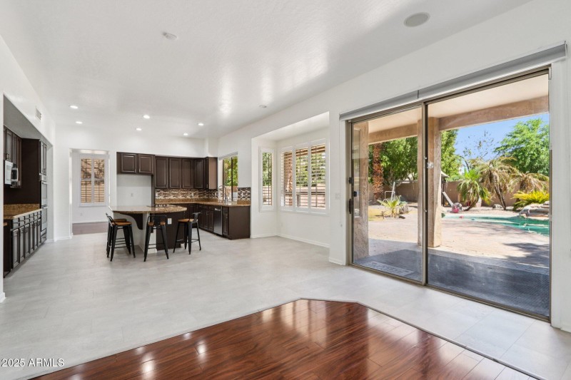 Kitchen to Patio/Family Room