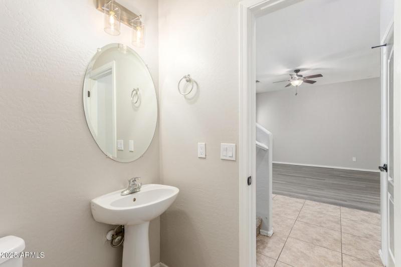 Downstairs half bath