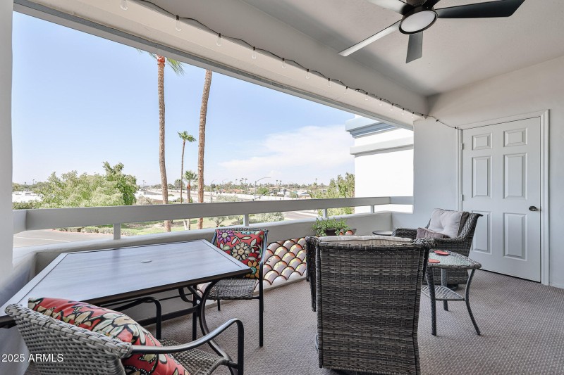 COVERED BALCONY WITH VIEWS