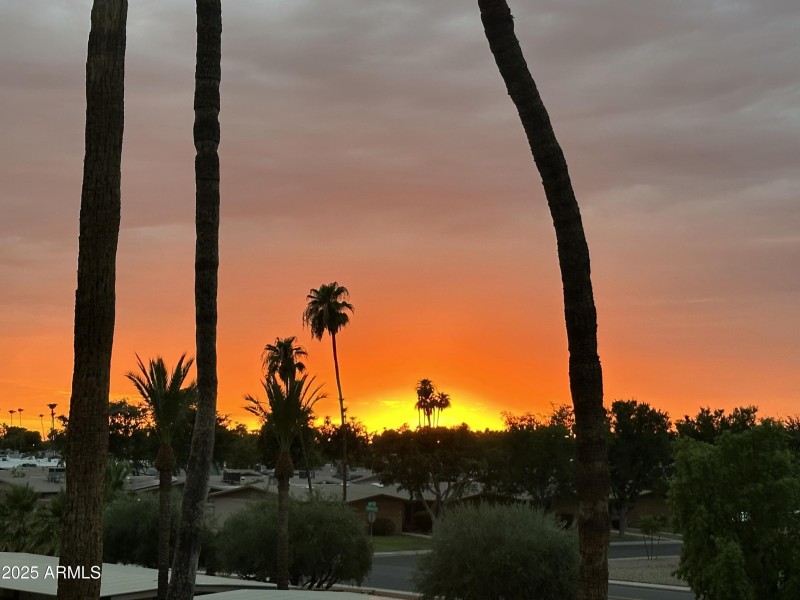 SUNSET FROM BALCONY