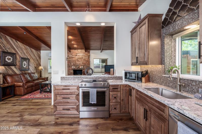 Kitchen and View to Great Room
