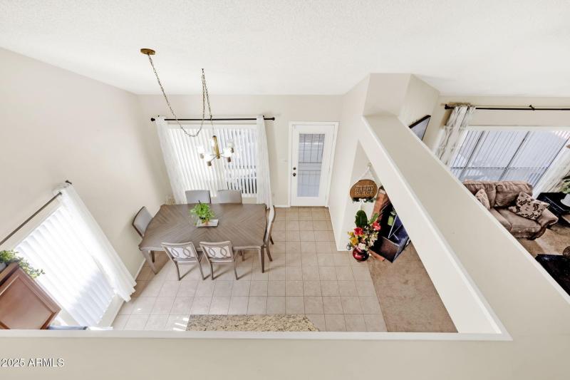 VIEW FROM UPSTAIRS HALLWAY