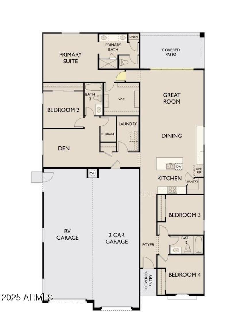 Estates 545 L Garage floorplan