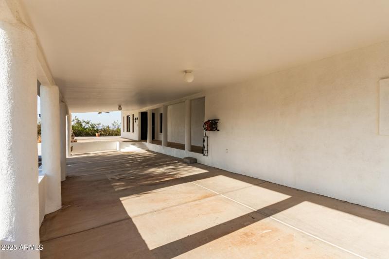 Covered parking to front entrance