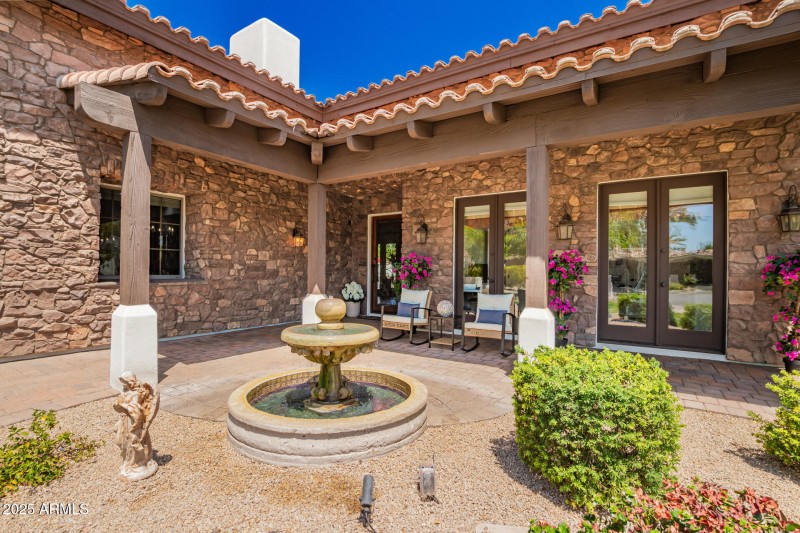Soothing Fountain in Front