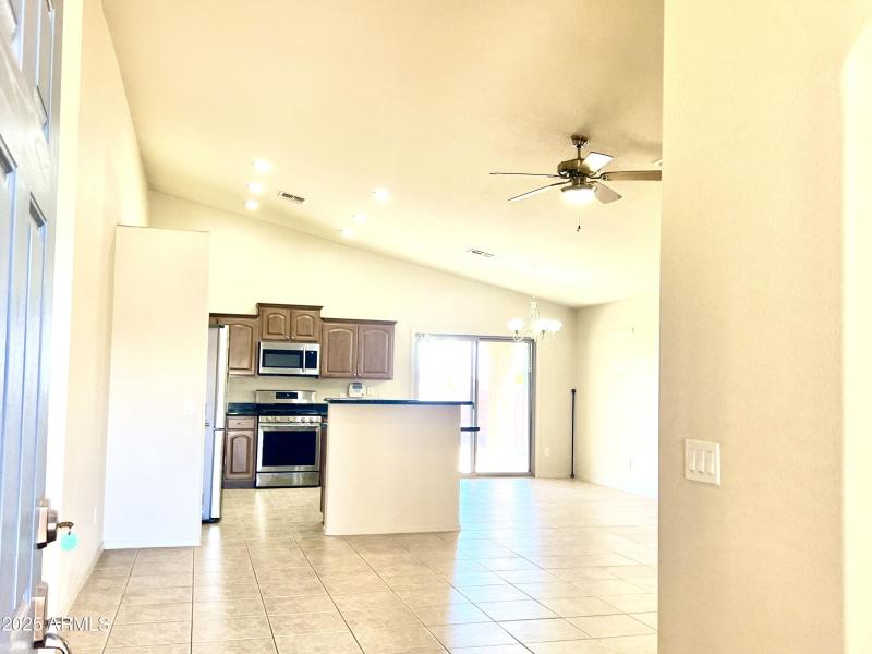 Entry to Great Room, Kitchen, Dining