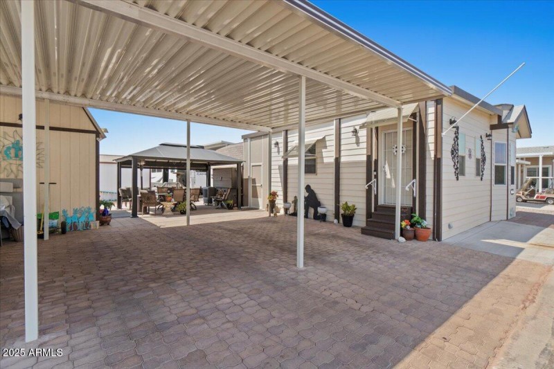 Front of home and carport