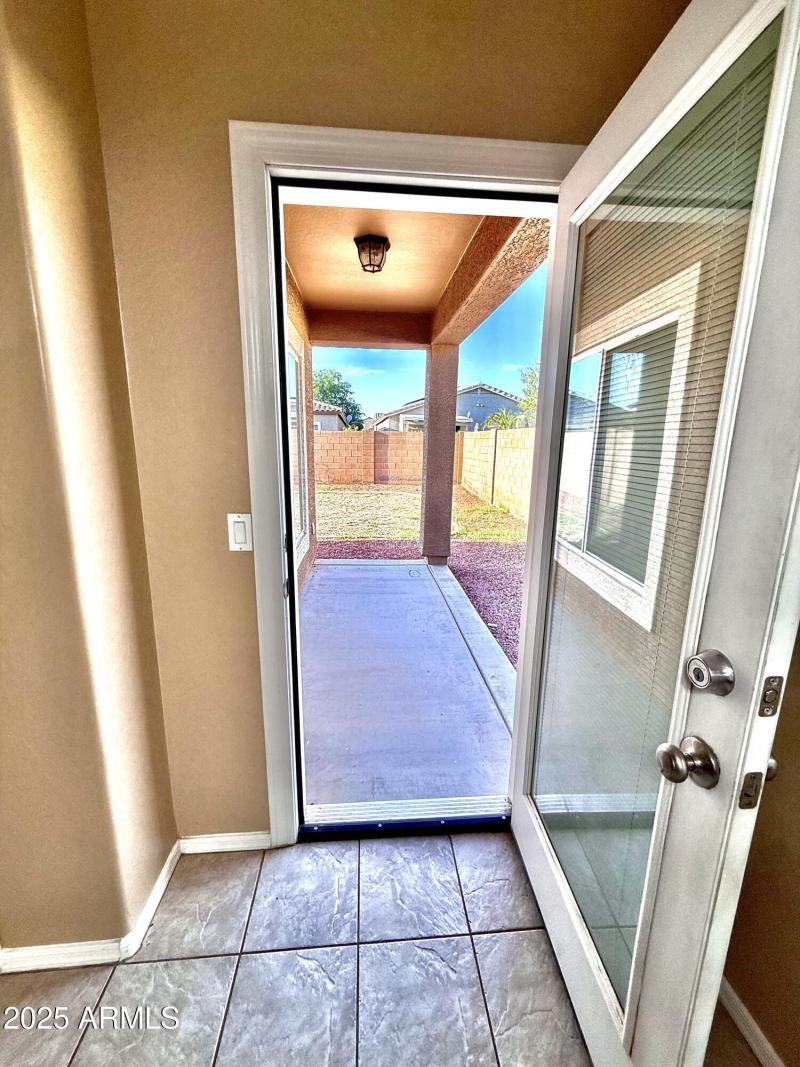 Patio Door to Backyard
