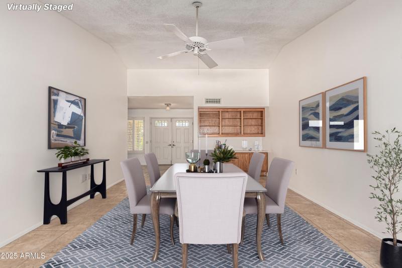 Virtually Staged Dining Space