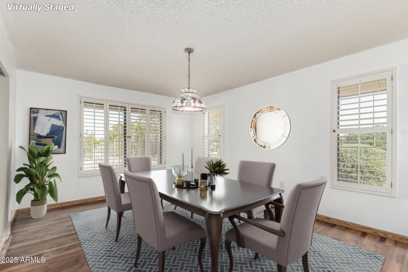 Virtually Staged Dining Room