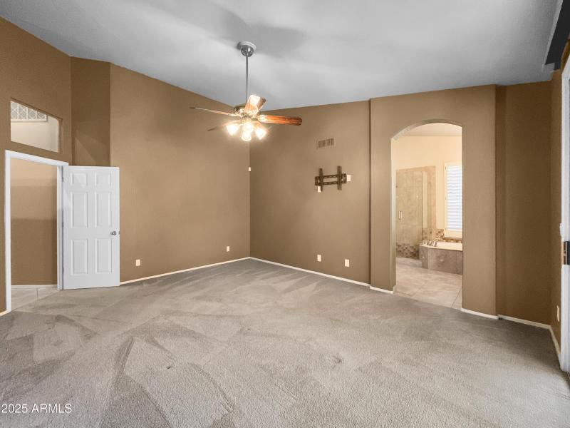 Master Bedroom into Master Bathroom