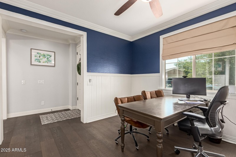 Downstairs Den w/ accent walls