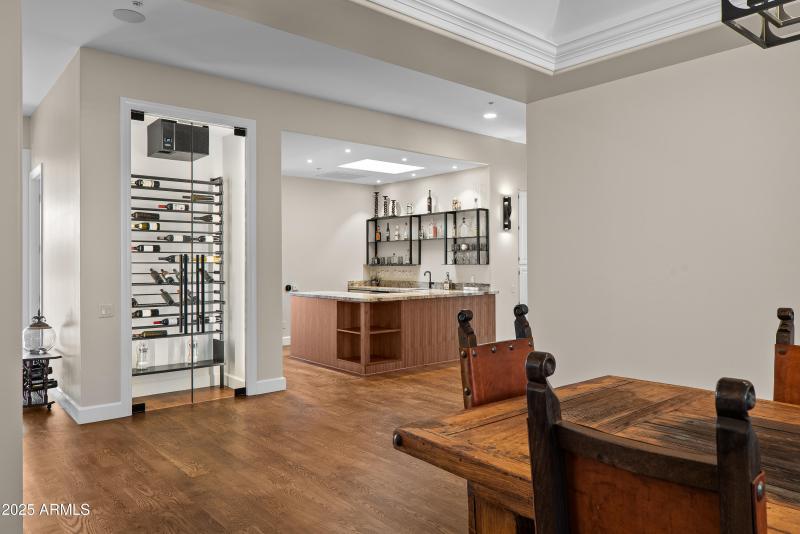 DINING, WINE ROOM, WET BAR