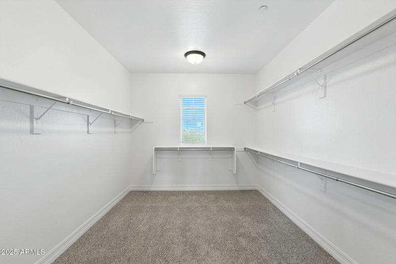 Master walk-in closet