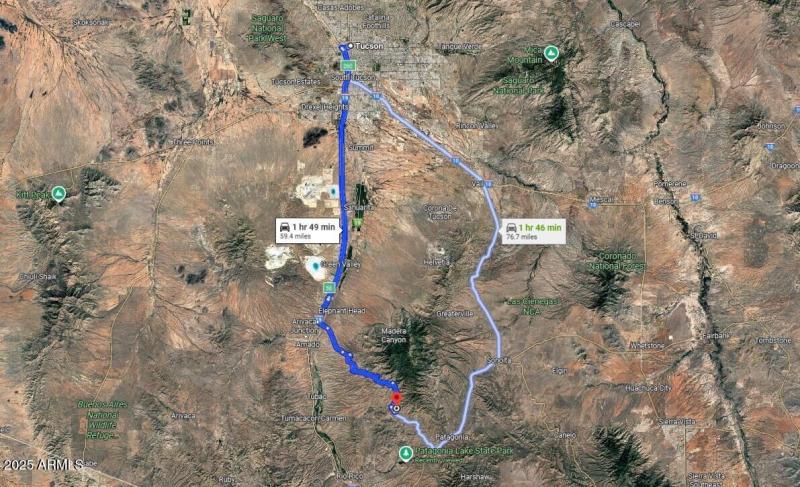 Distances to major towns