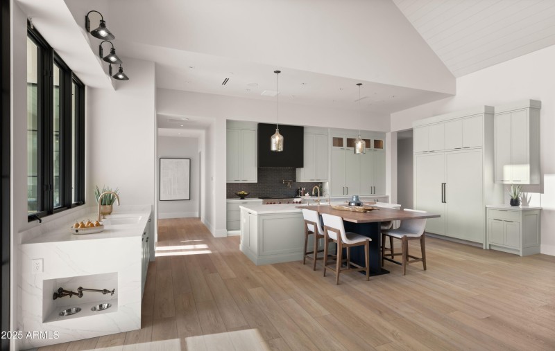 Built-In Dog Food & Water Bowls