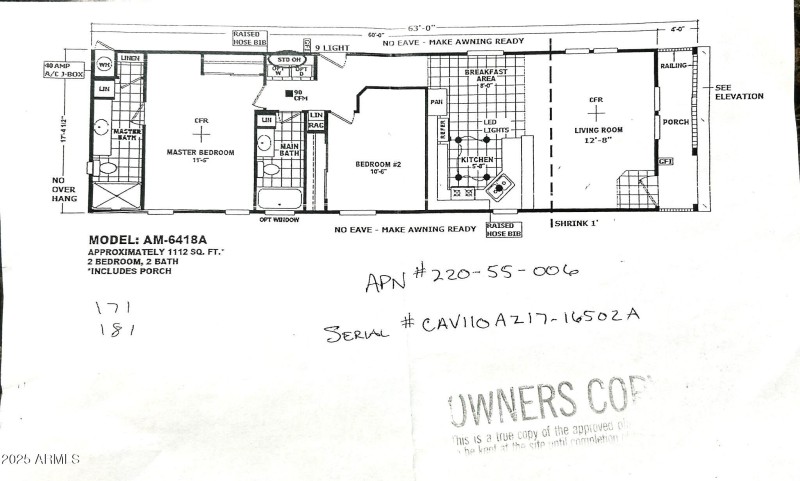 Lot 171 Floor plan for home