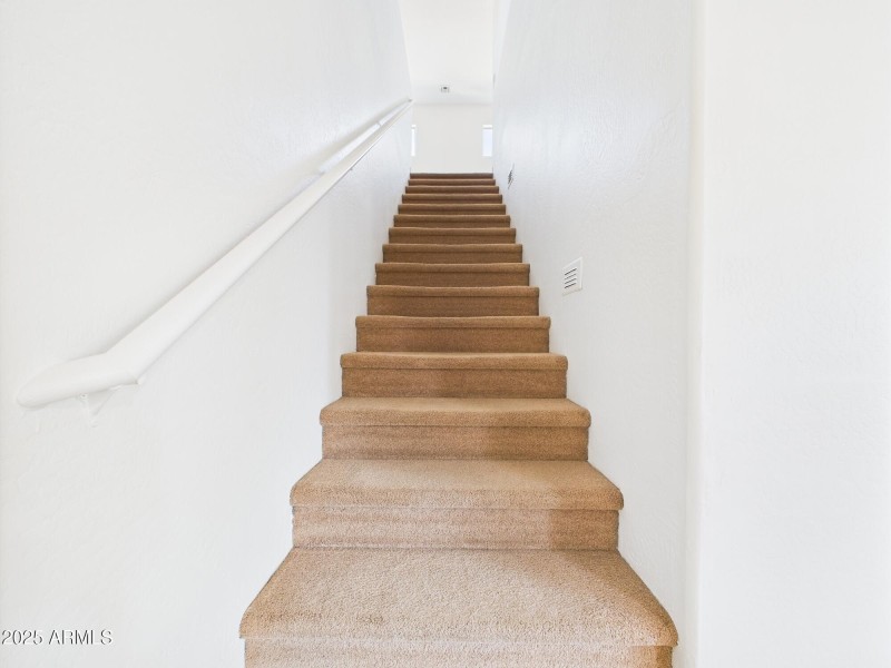 Carpeted Stairway Access