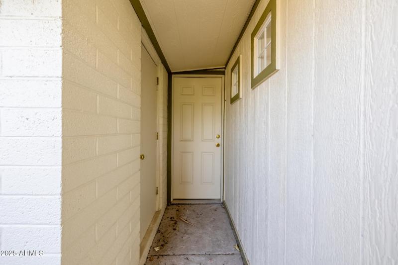 Side Door to Carport