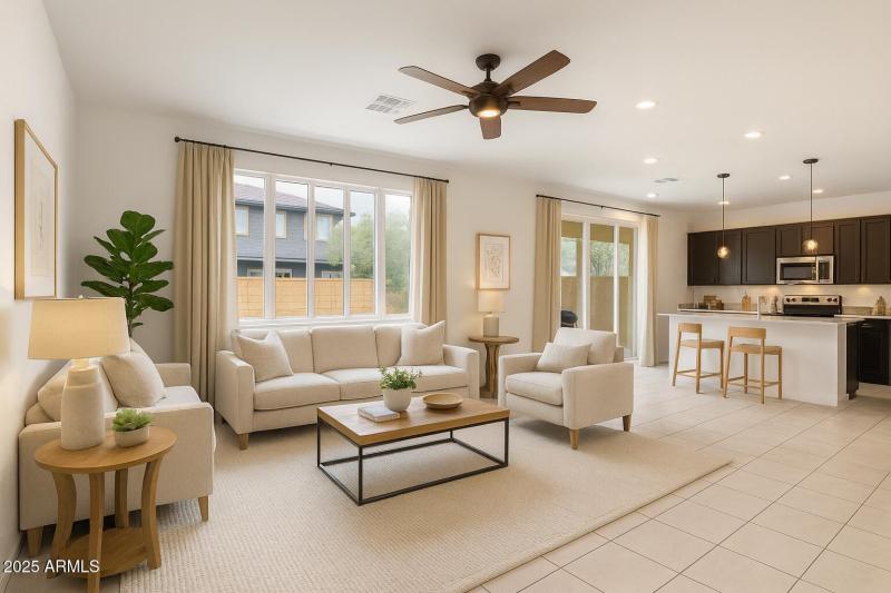 Modern Living Space with Natural Light