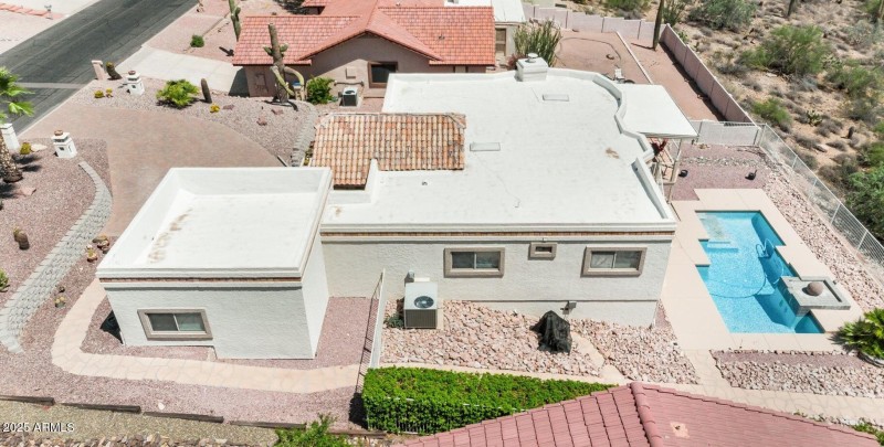 West side of property