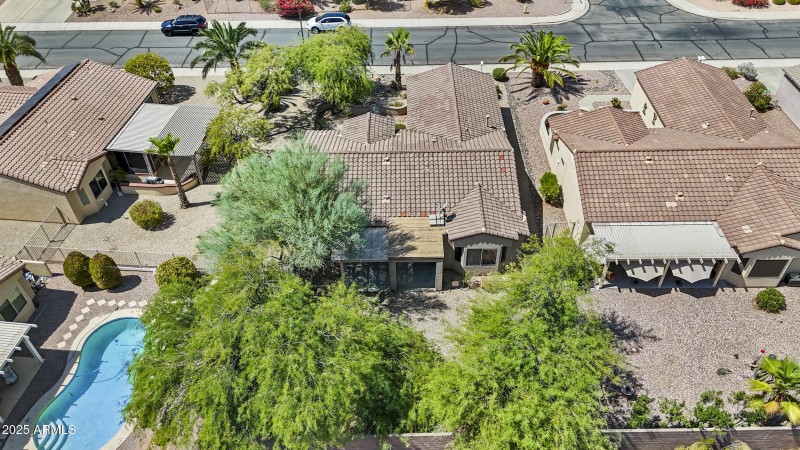 Aerial of Backyard