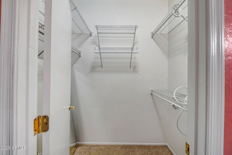 Primary walk in closet