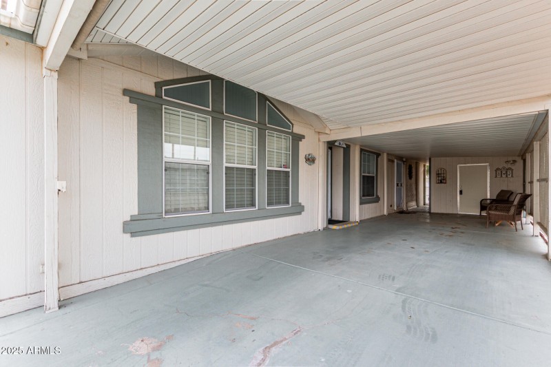 Large Covered Metal Car Port