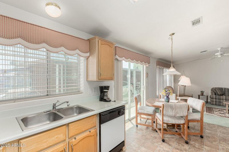 Kitchen & Kitchen Table into Living Room