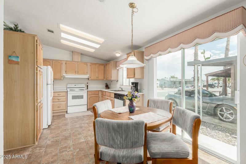 Kitchen Table into Kitchen