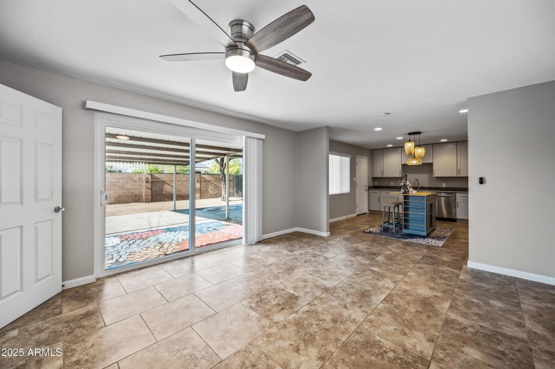 Family Room open to kitchen